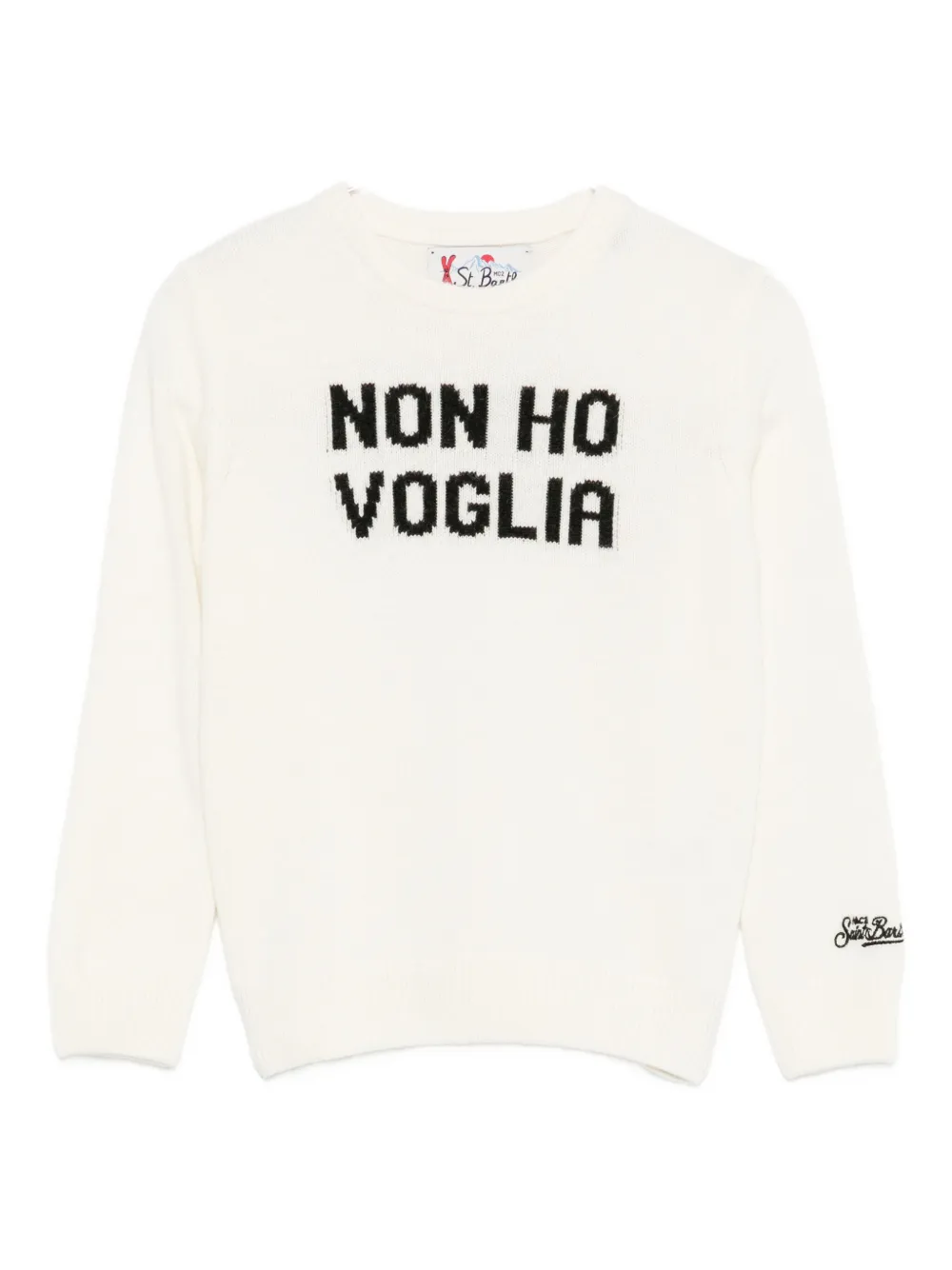 Mc2 Saint Barth Crew-neck Sweater In White