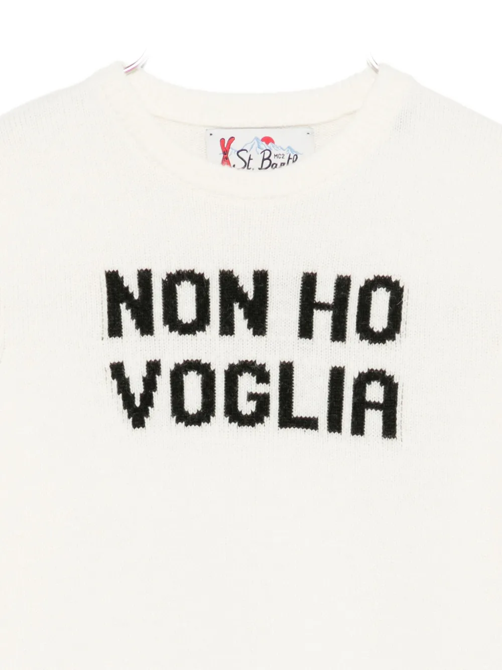 Mc2 Saint Barth Crew-neck Sweater In White
