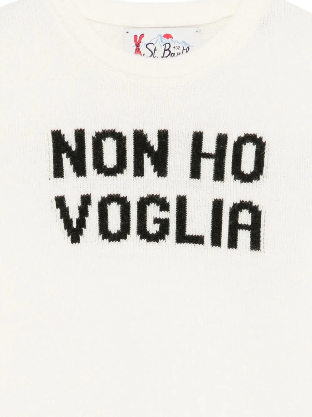 MC2 Saint Barth Kids Trui met ronde hals Wit