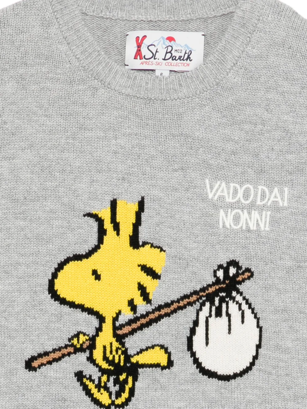 MC2 Saint Barth Kids Trui met ronde hals Grijs