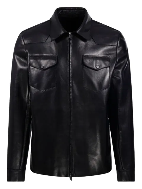 Salvatore Santoro zipped leather jacket