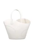 Ferragamo leather tote bag - White