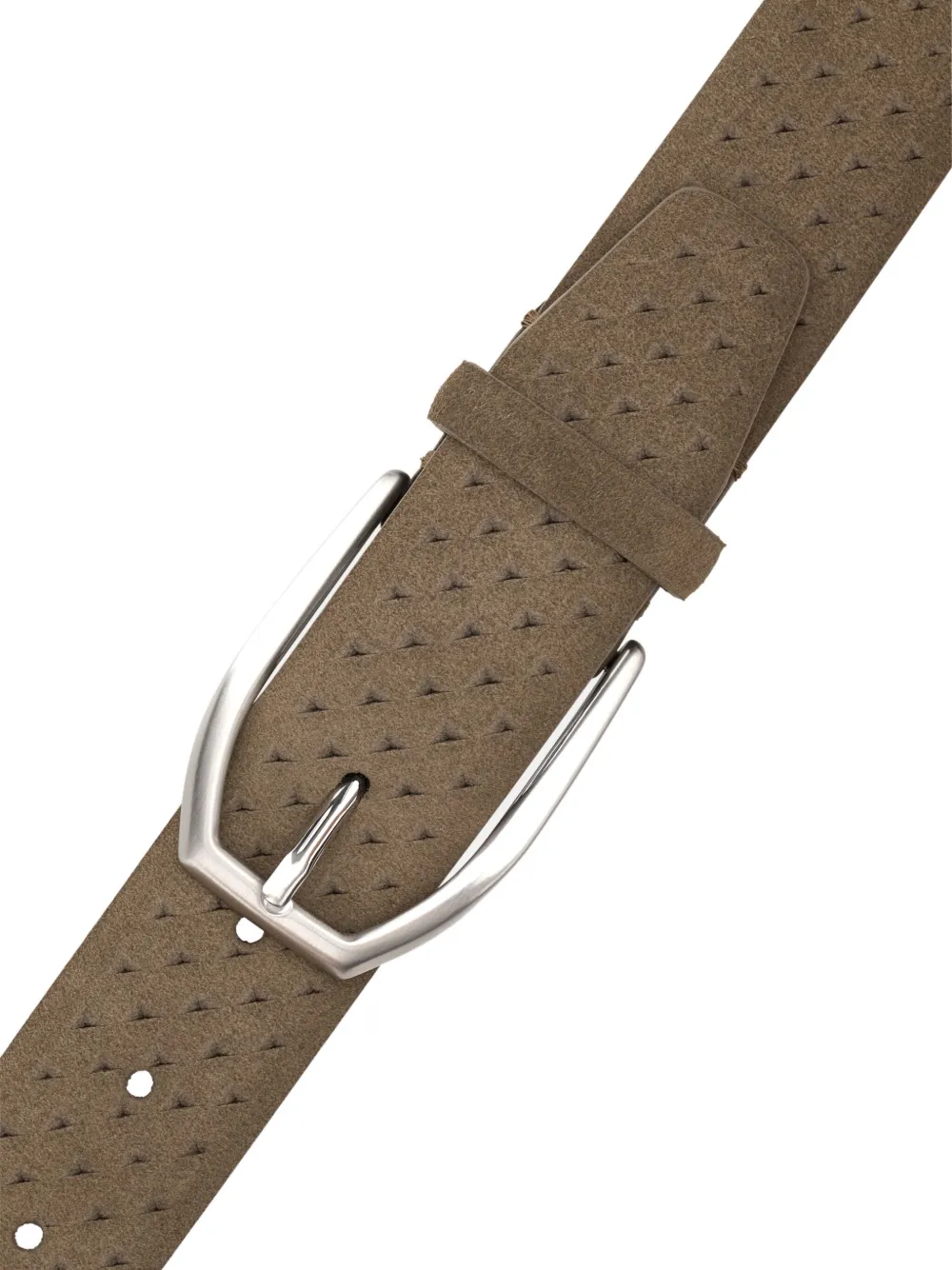  Boggi Milano Suede Belt - Brown 
