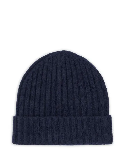 Boggi Milano gorro de cachemira tejido de canalé