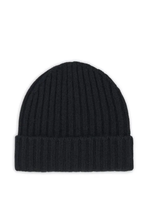 Boggi Milano gorro de cachemira tejido de canalé