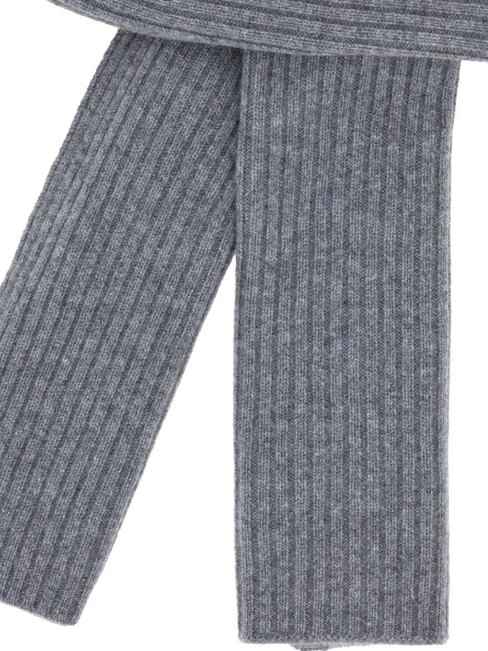 Boggi Milano Geribbelde sjaal Grijs