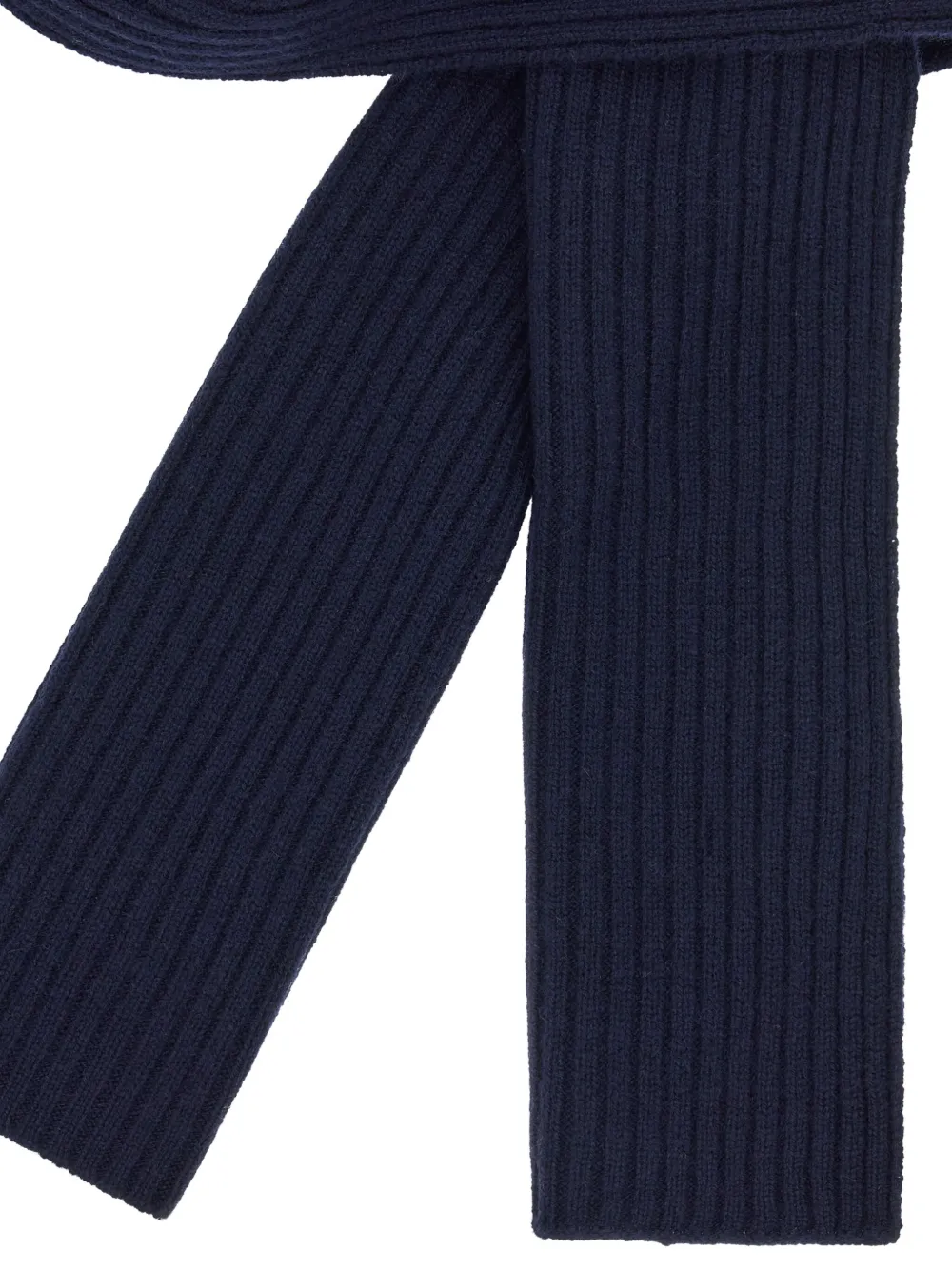 Boggi Milano Geribbelde sjaal Blauw