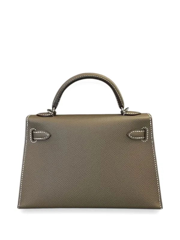 Hermès Pre-Owned 2024 Mini Etoupe Mini Kelly Sellier 20 Epsom
