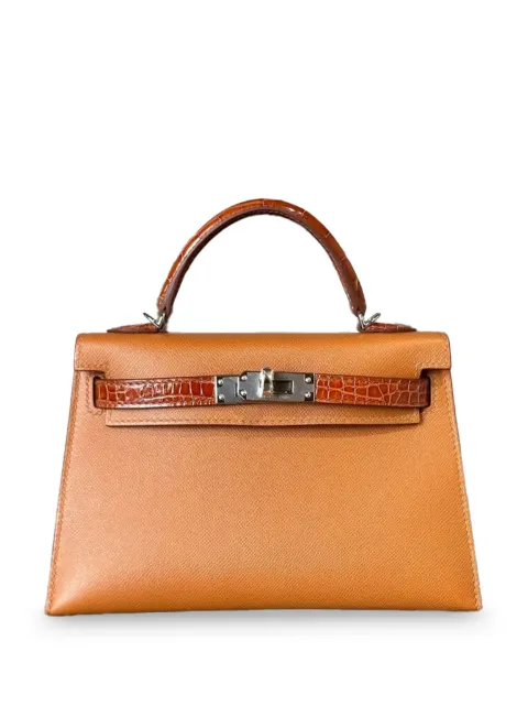 Hermès Pre-Owned 2025 mini Kelly Sellier 20 alligator tote bag