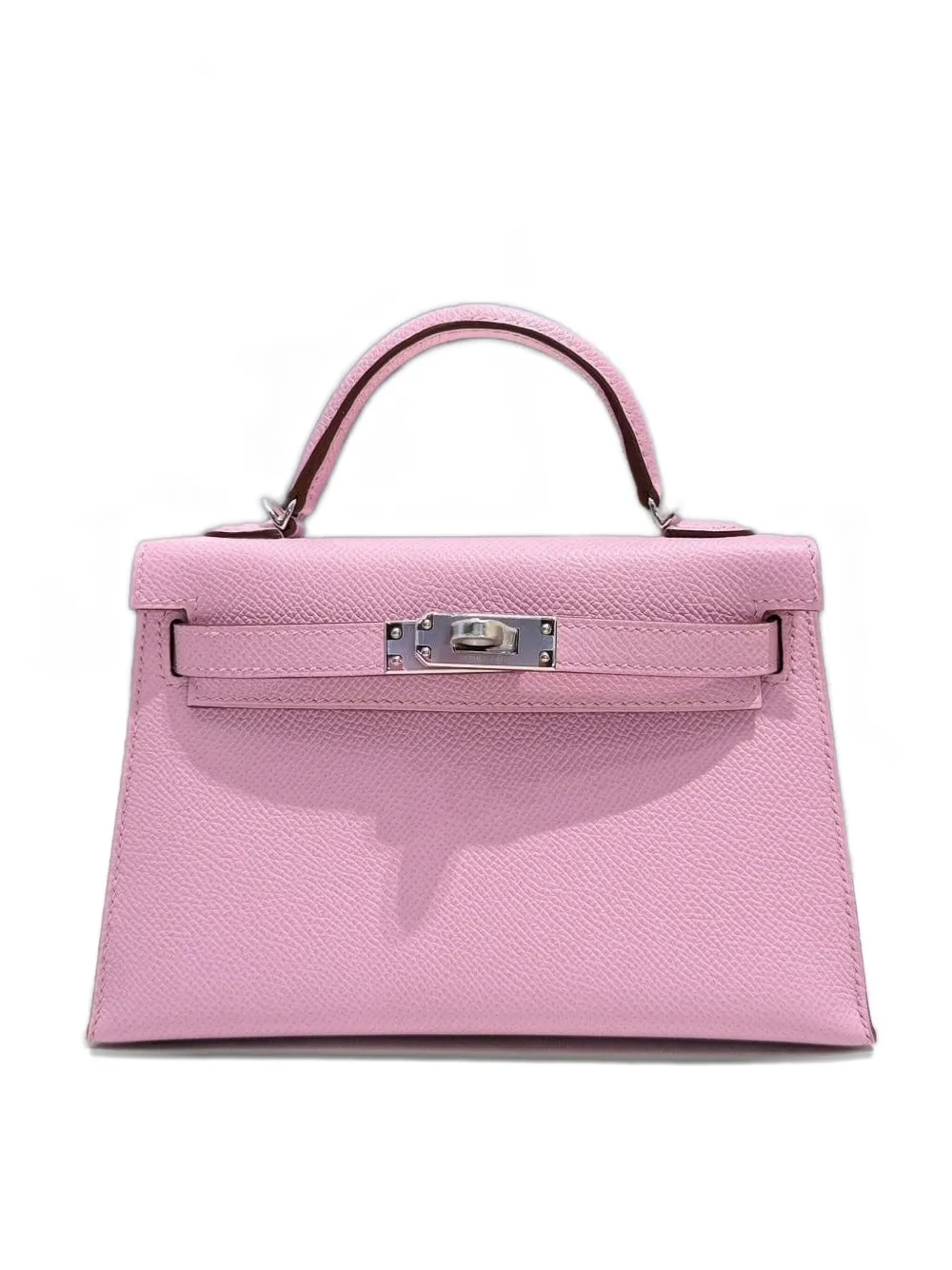 Pre-owned Hermes 2025 Mini Kelly Sellier 20 Tote Bag In Pink