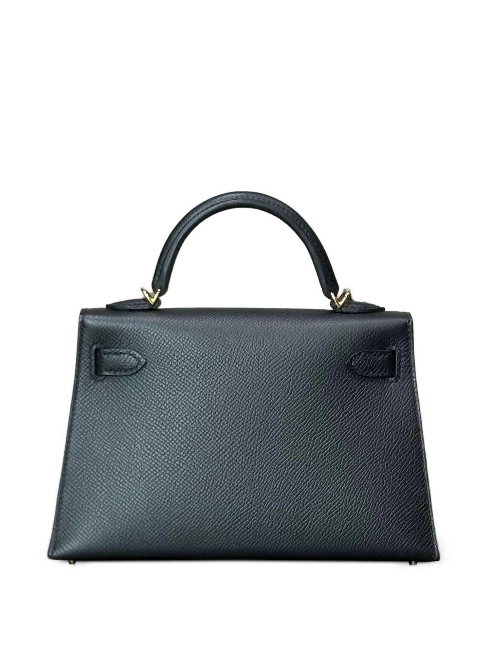 Pre-owned Hermes 2025 Mini Kelly Sellier 20 Epsom Tote Bag In Black