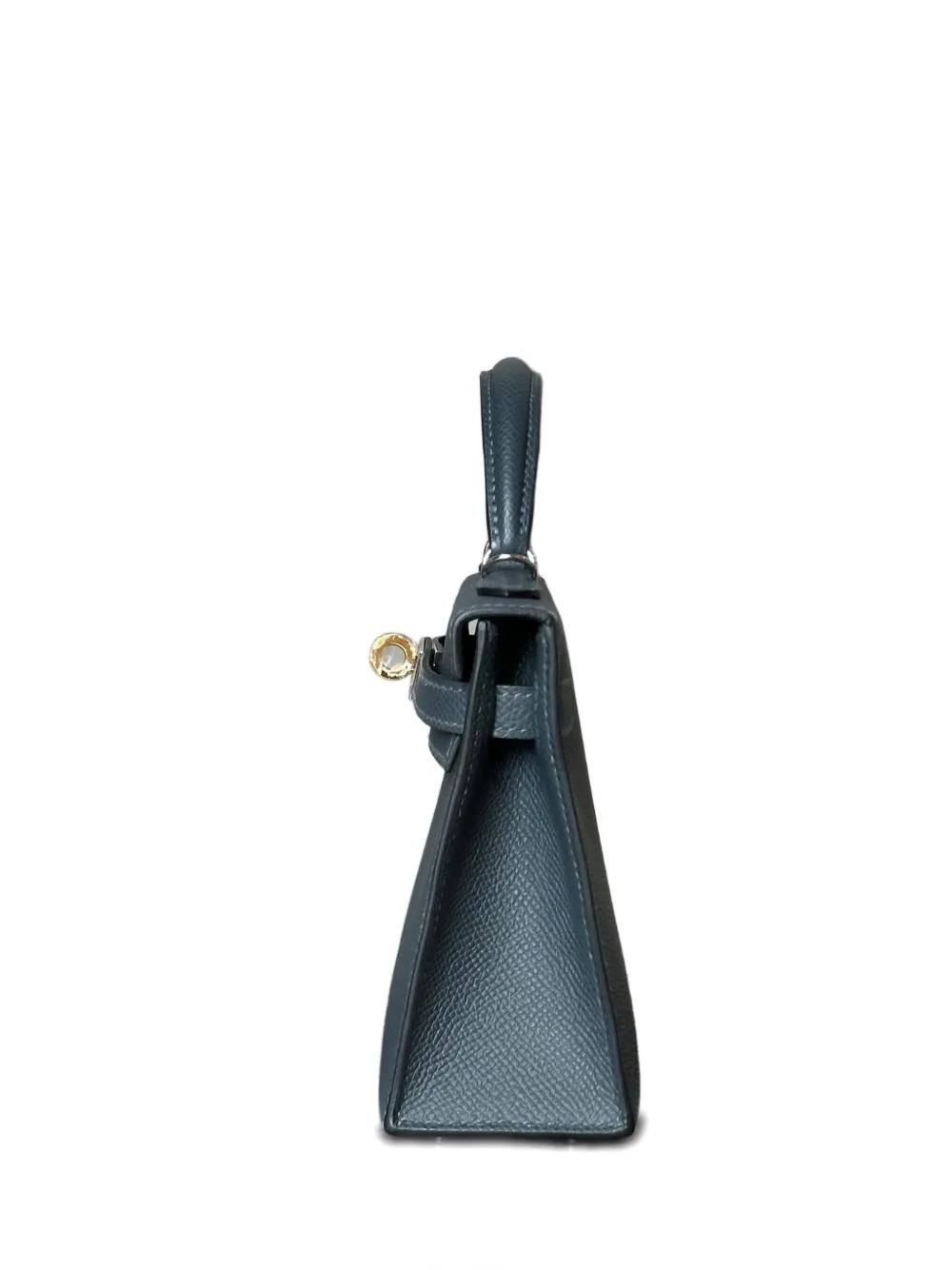 Pre-owned Hermes 2024 Mini Kelly 20 Tote Bag In Blue