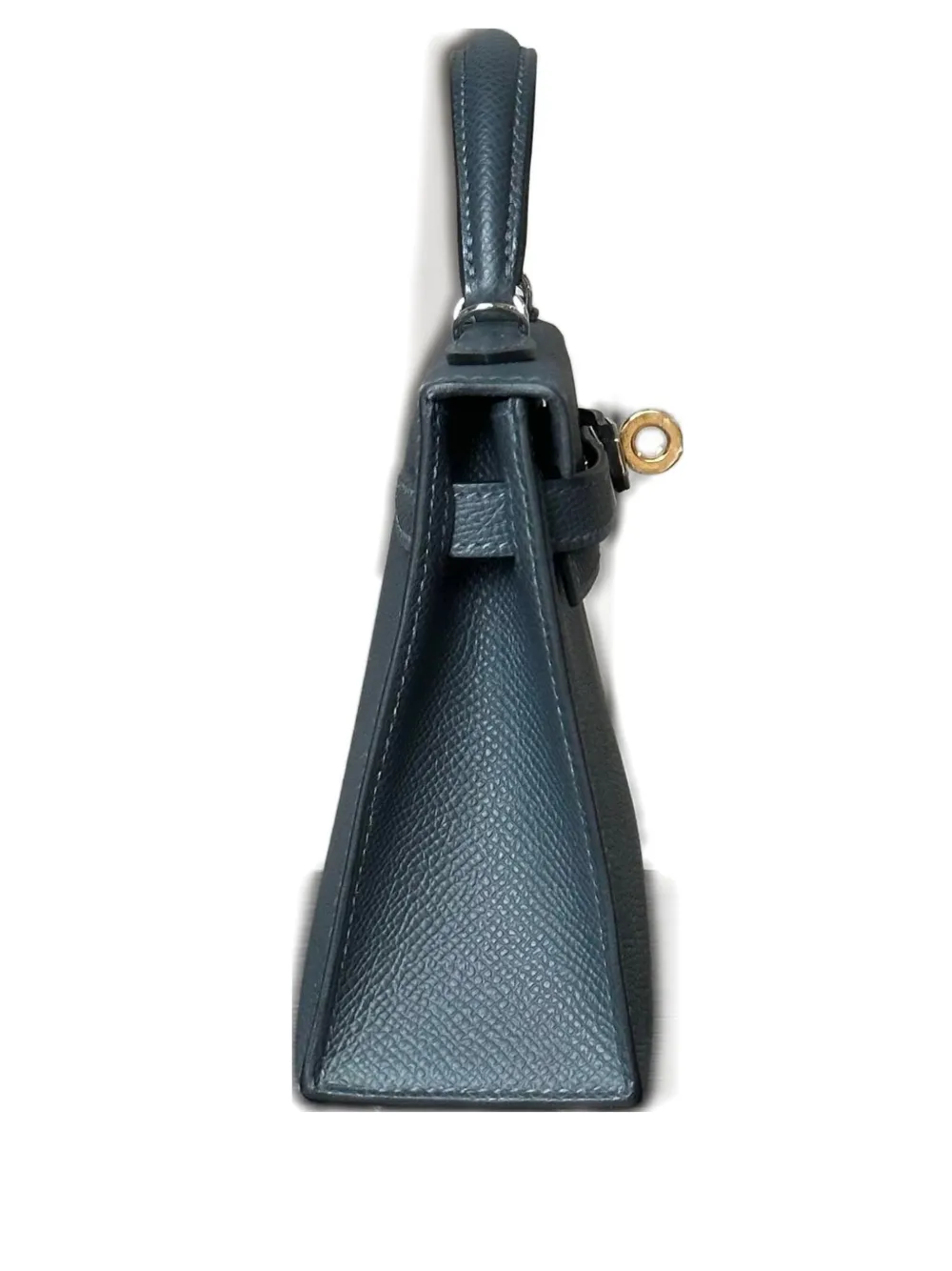 Pre-owned Hermes 2024 Mini Kelly 20 Tote Bag In Blue