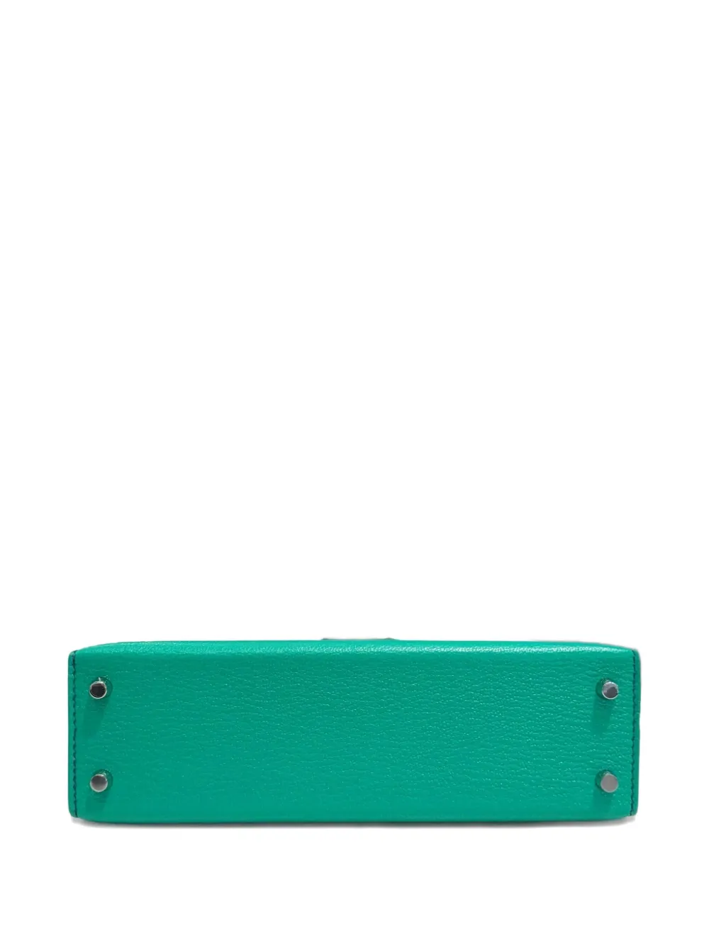 Pre-owned Hermes 2024 Mini Kelly 20 Tote Bag In Green