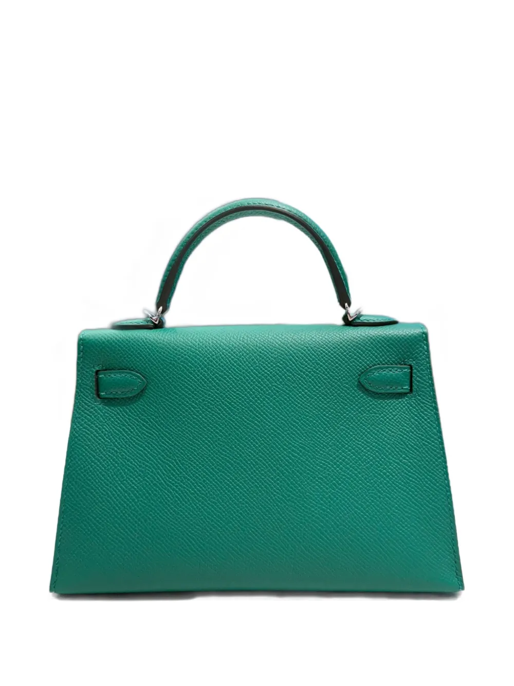 Pre-owned Hermes 2025 Mini Kelly Sellier 20 Tote Bag In Green