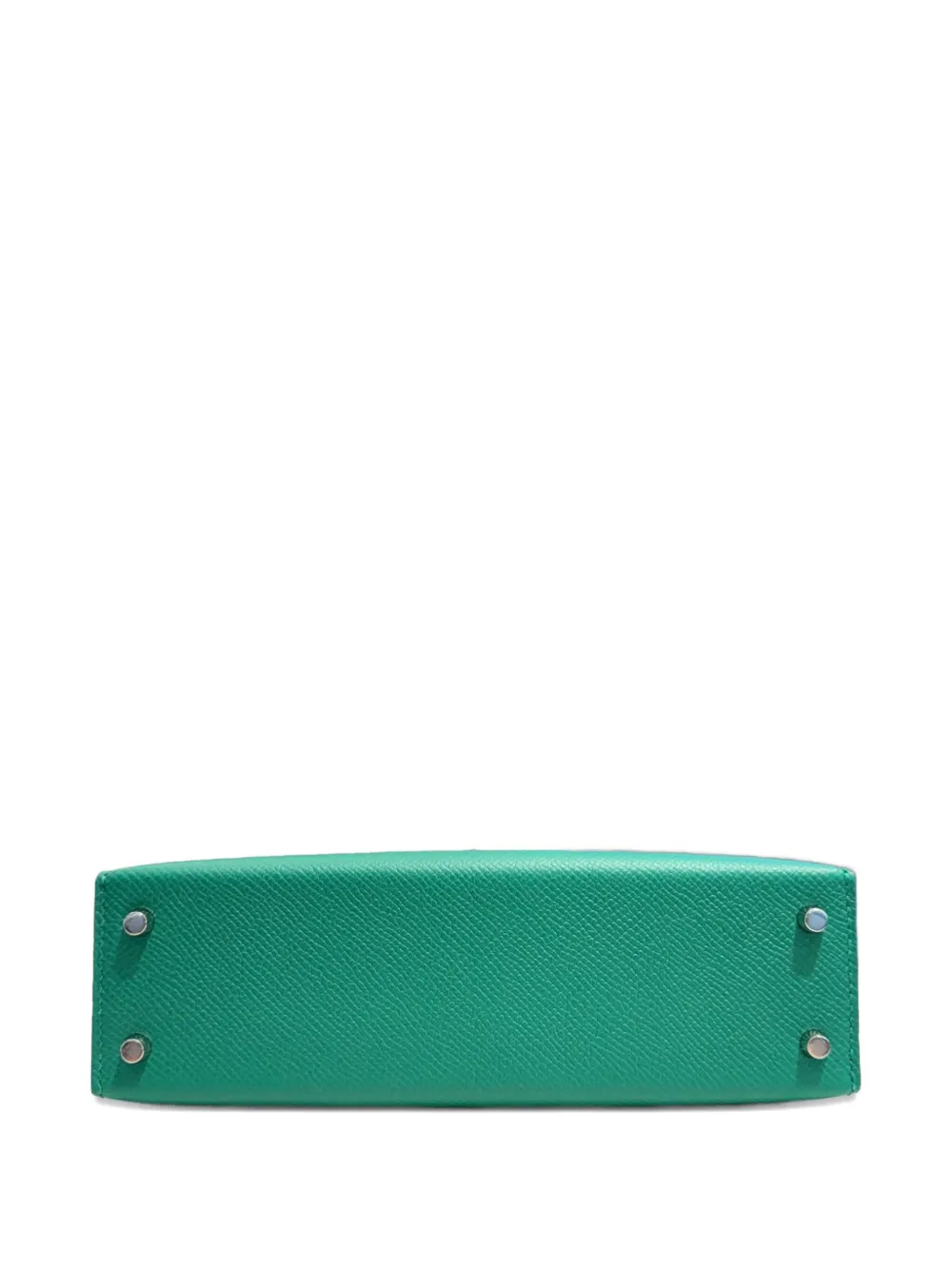 Pre-owned Hermes 2025 Mini Kelly Sellier 20 Tote Bag In Green