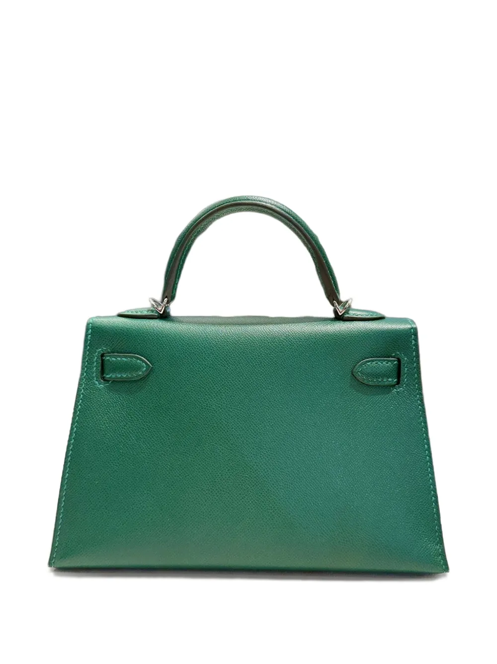 Pre-owned Hermes 2025 Mini Kelly Sellier 20 Tote Bag In Green