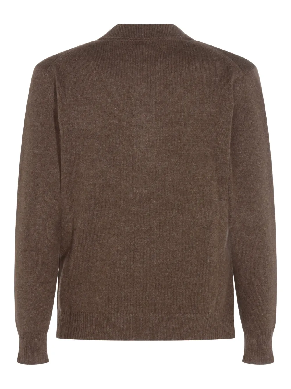 Lardini polo-collar sweater - Bruin