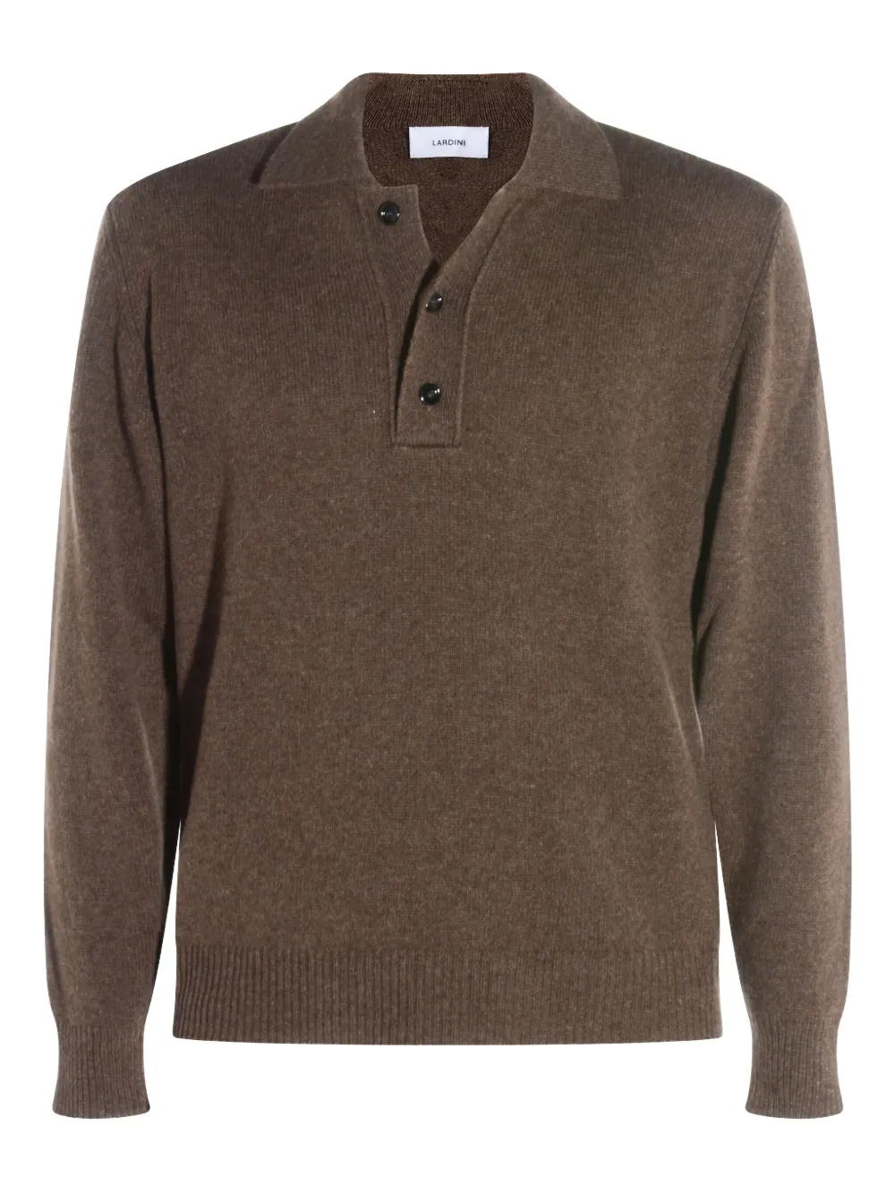 Lardini suéter con cuello tipo polo | marrón | Image 1