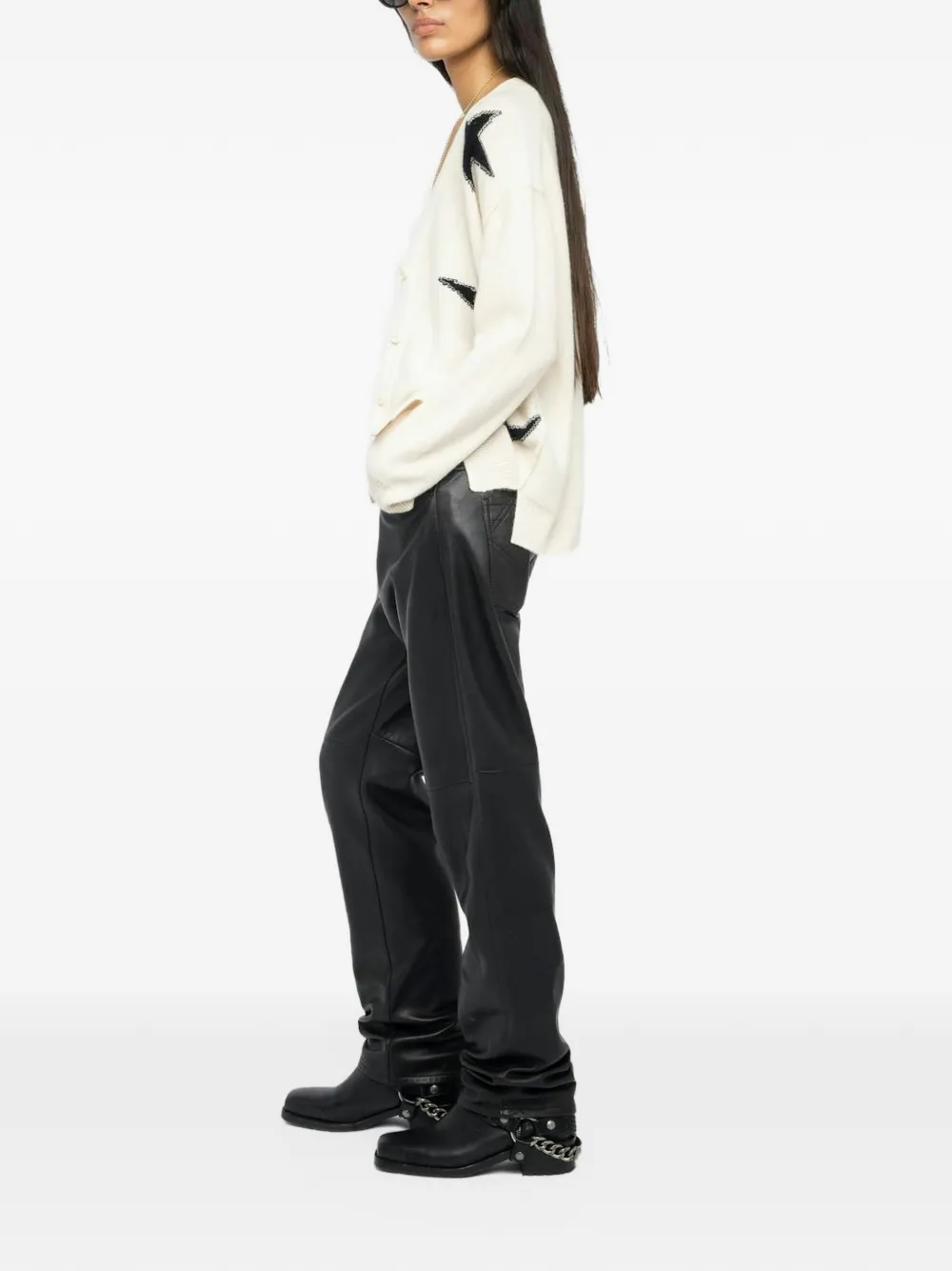 Zadig&Voltaire Vest met sterknoop Wit