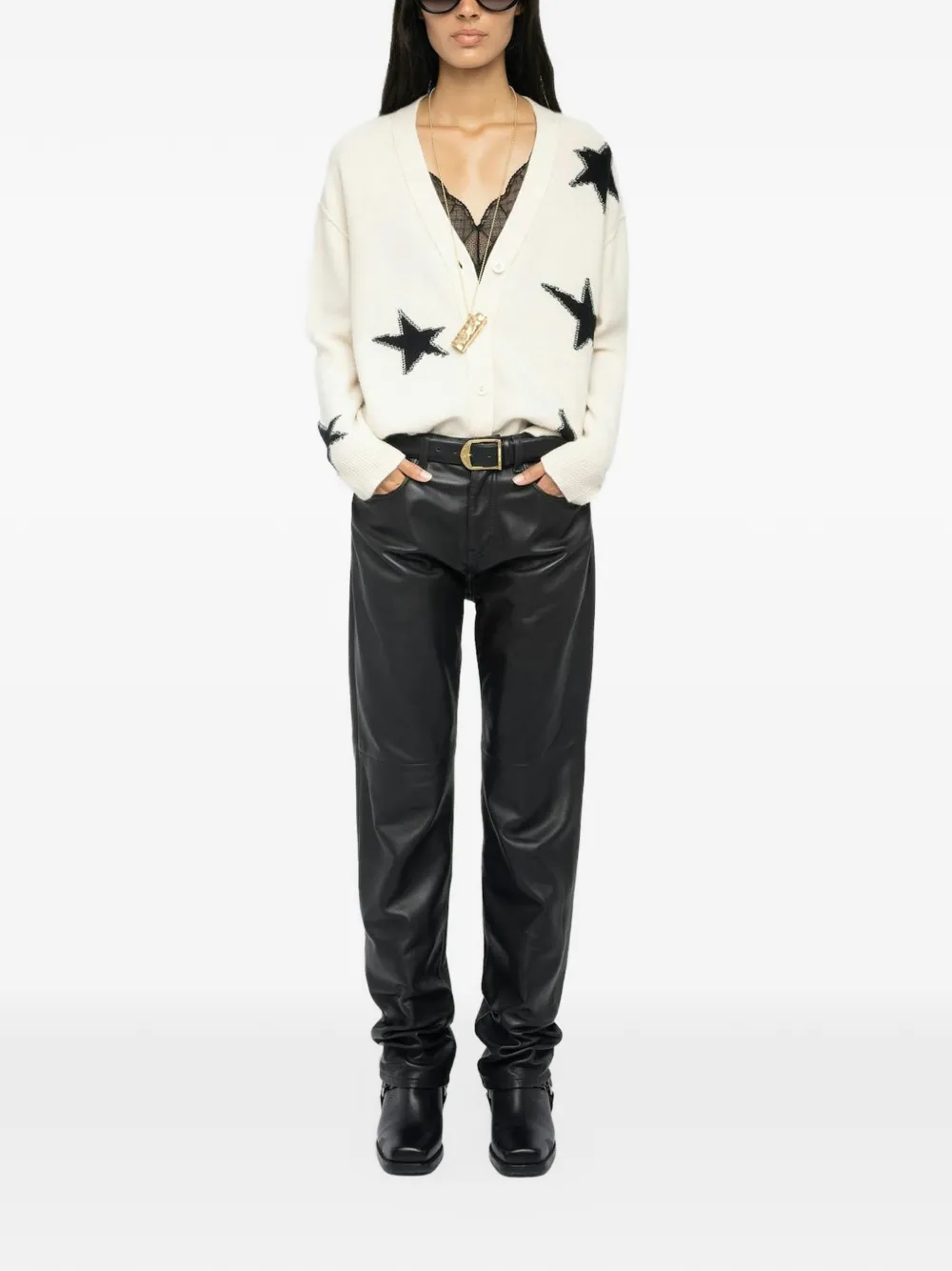 Zadig&Voltaire Vest met sterknoop Wit