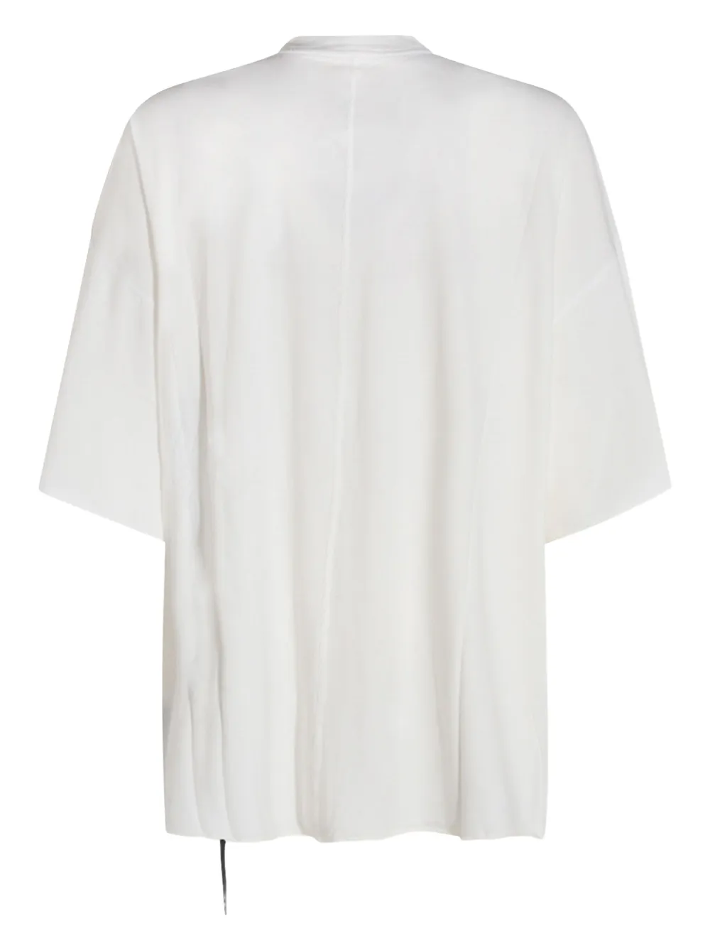 Rick Owens Drkshdw Graphic Print Loose Fit Short Sleeve Top In White