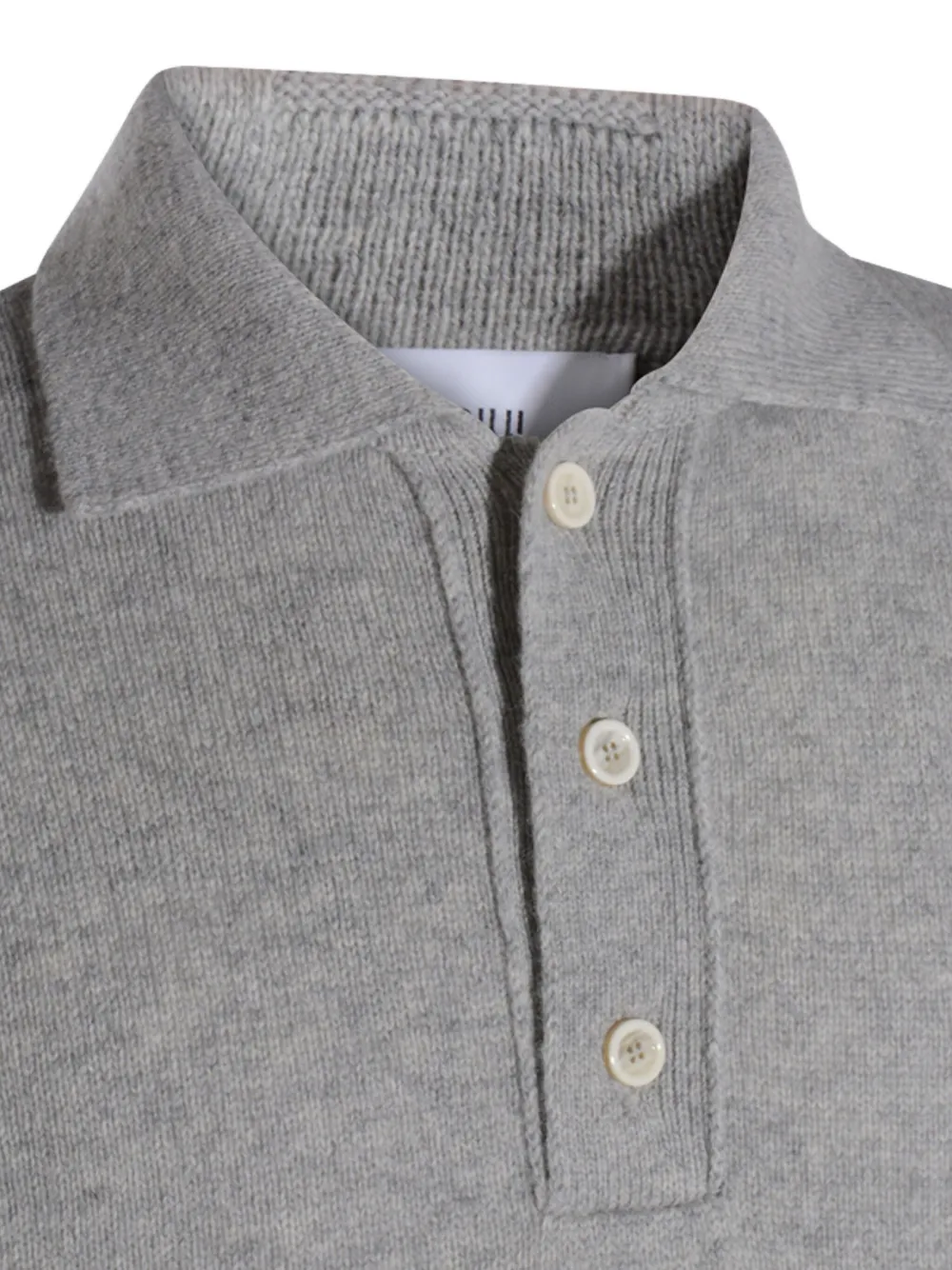 Lardini Ribbed Cuff Crewneck Sweater Design In Gray