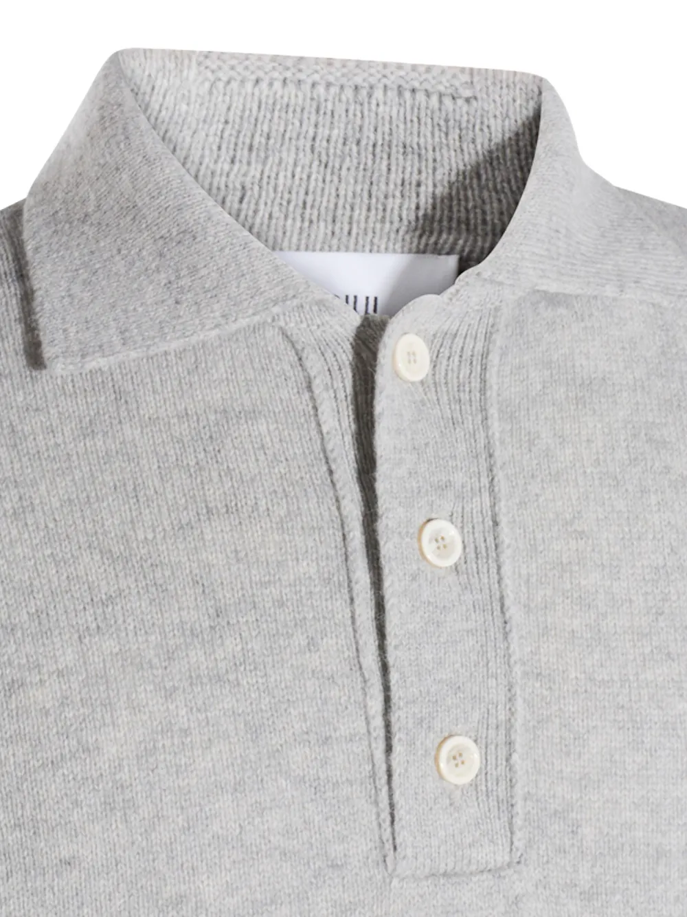 Lardini Ribbed Cuff Crewneck Sweater Design In Gray