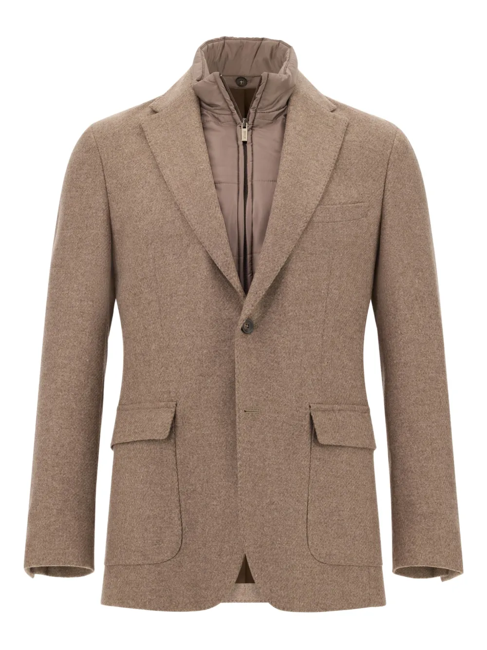 Boggi Milano removable-gilet patch-pockets blazer | Brown | Image 1