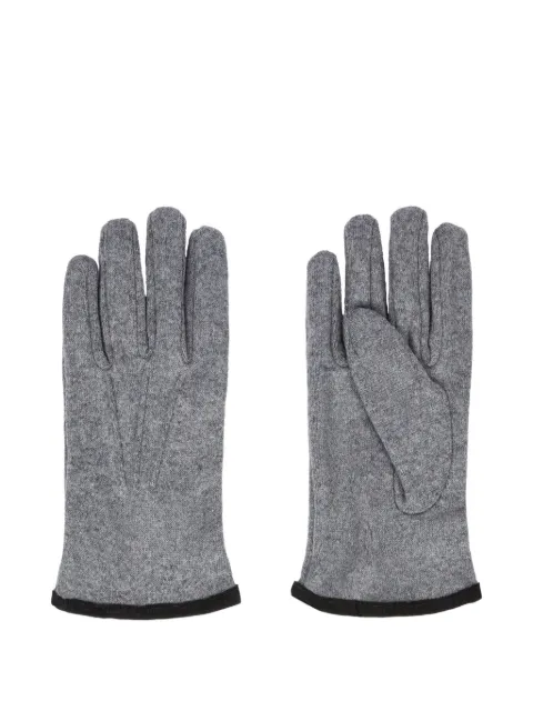 Boggi Milano mélange-effect gloves