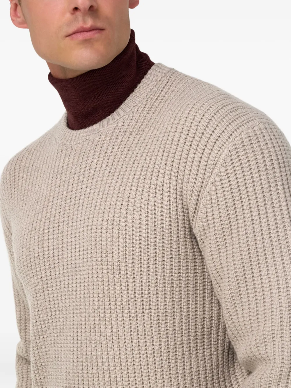 Boggi Milano Trui met ronde hals Beige