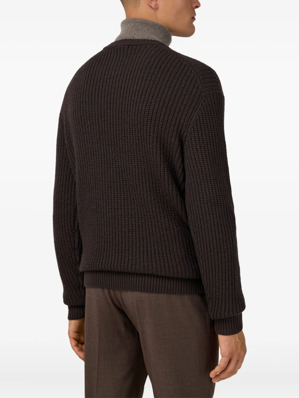 Boggi Milano Trui met ronde hals Bruin