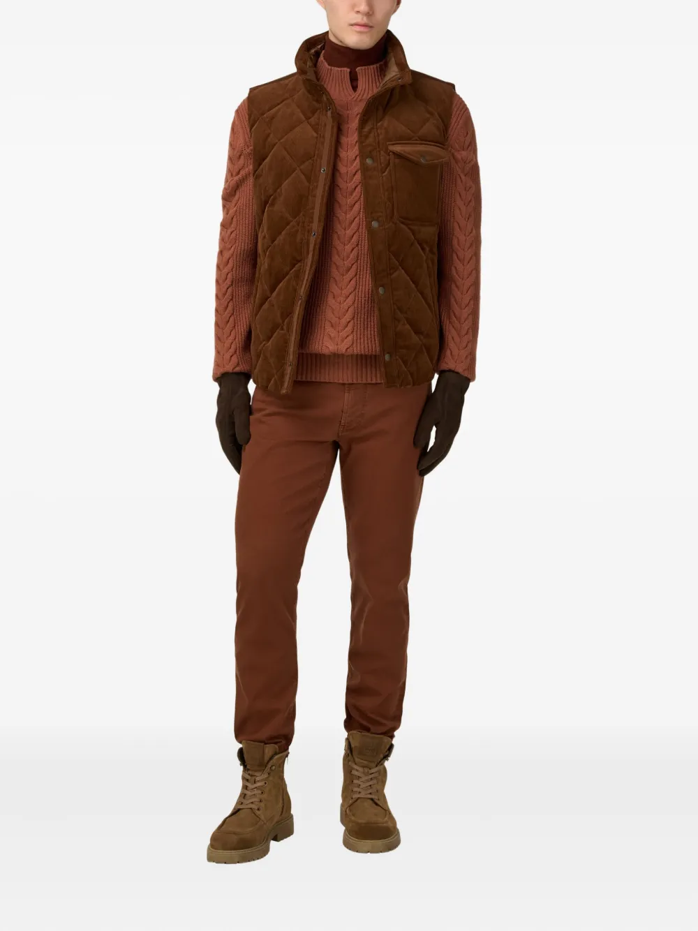 Boggi Milano vadderad sammetsväst | Västar | Image 2