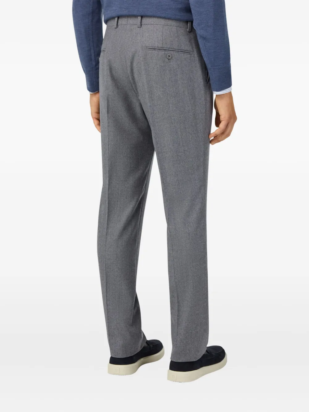 Boggi Milano Broek met gemêleerd-effect Grijs