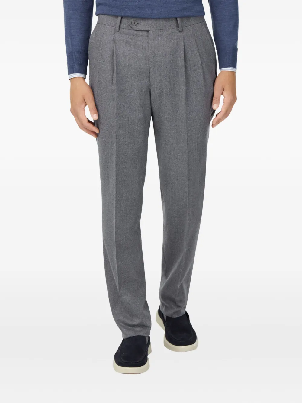 Boggi Milano Broek met gemêleerd-effect Grijs