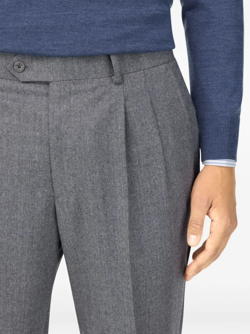 Boggi Milano Broek met gemêleerd-effect Grijs