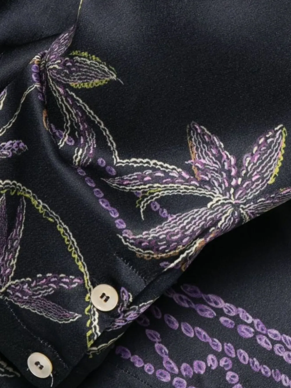 Forte Forte Floral-print Shirt In Black