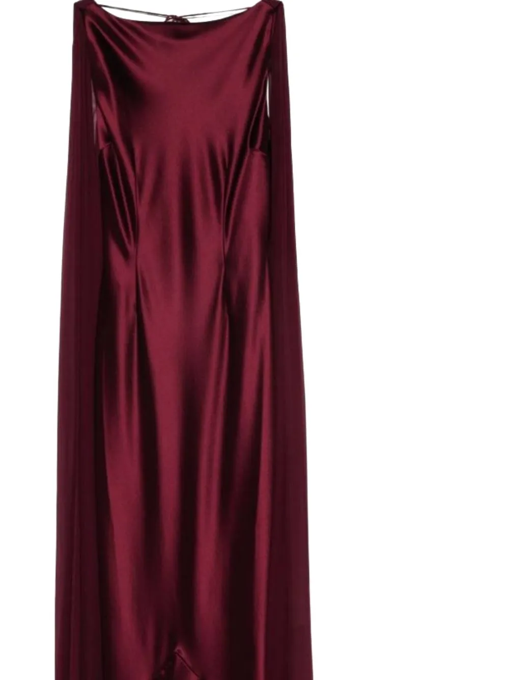 Retroféte Julia Cape Dress In Red