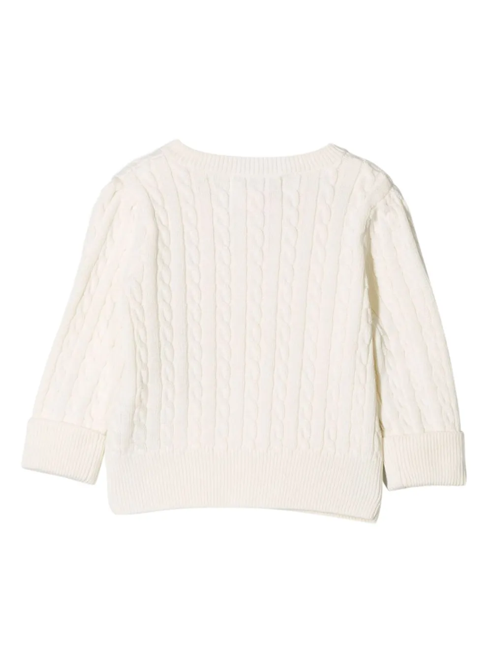 POLO RALPH LAUREN KIDS Kabelgebreid vest Wit