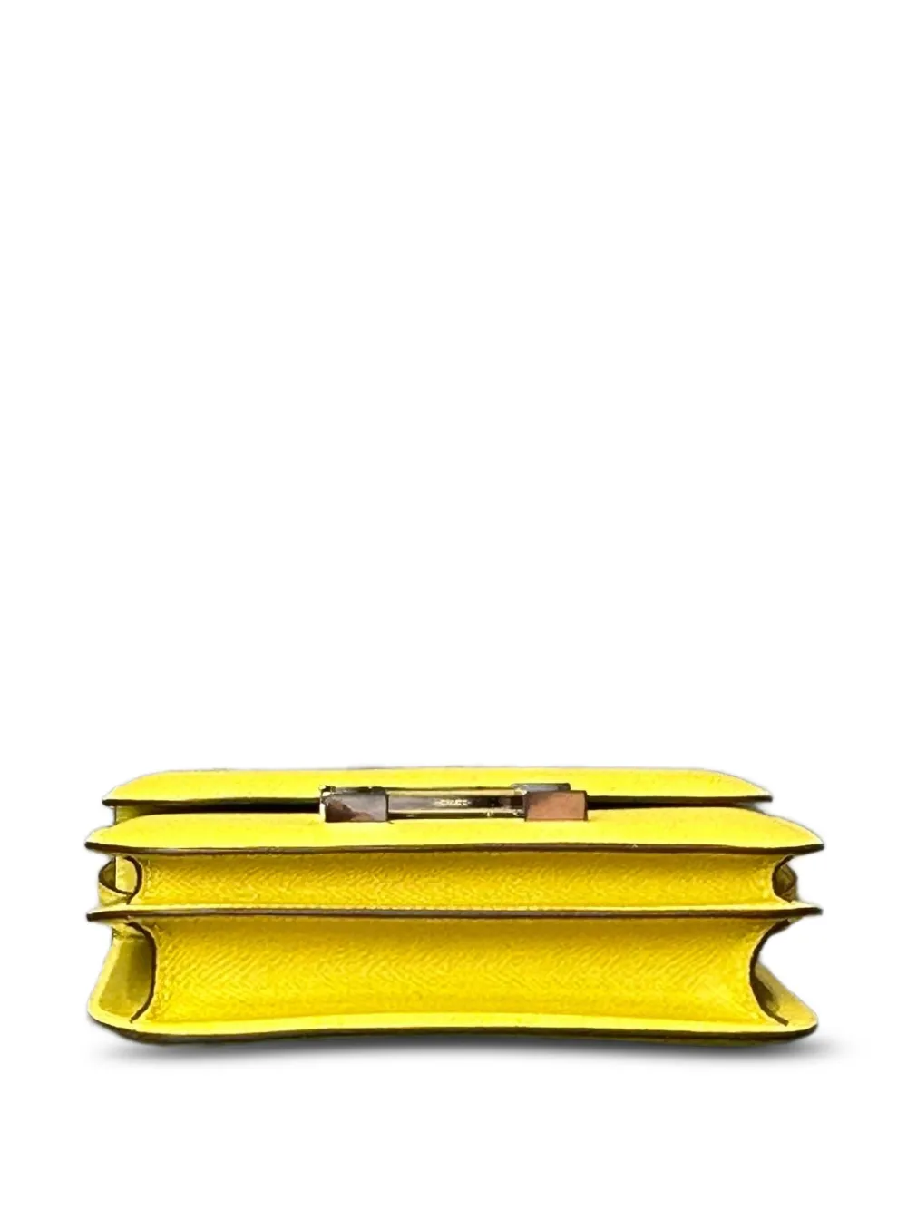 Pre-owned Hermes 2023 Constance 18 Mini Bag In Yellow