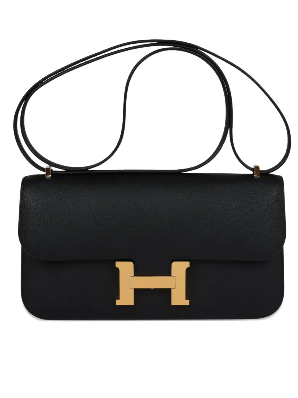 Pre-owned Hermes 2024 Constance Elan Shoulder Bag In Black
