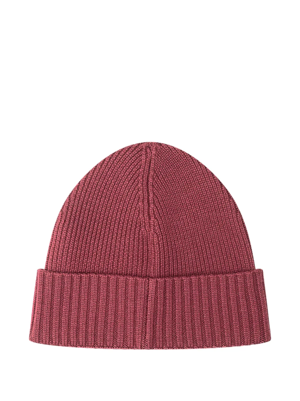 BOSS ribbed beanie hat - Rood