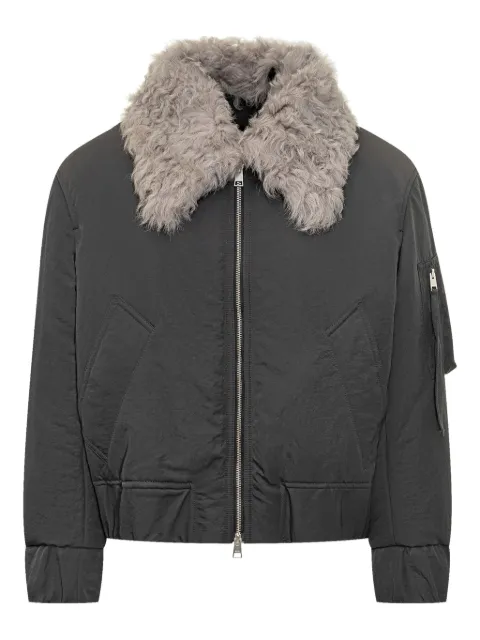 AMI Paris faux fur-collar bomber jacket