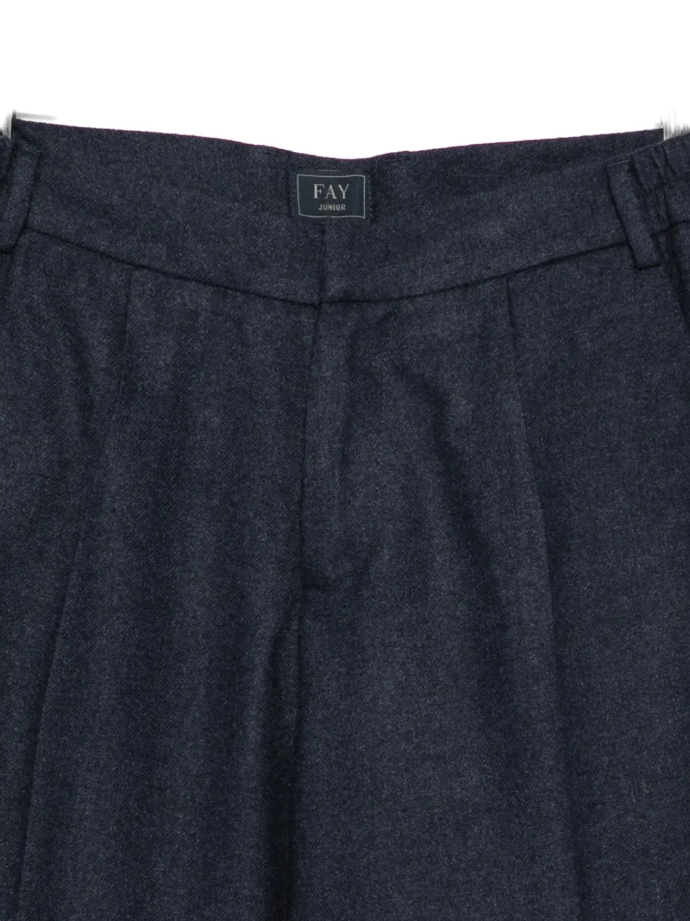 Fay Pleat-detail Trousers In Blue