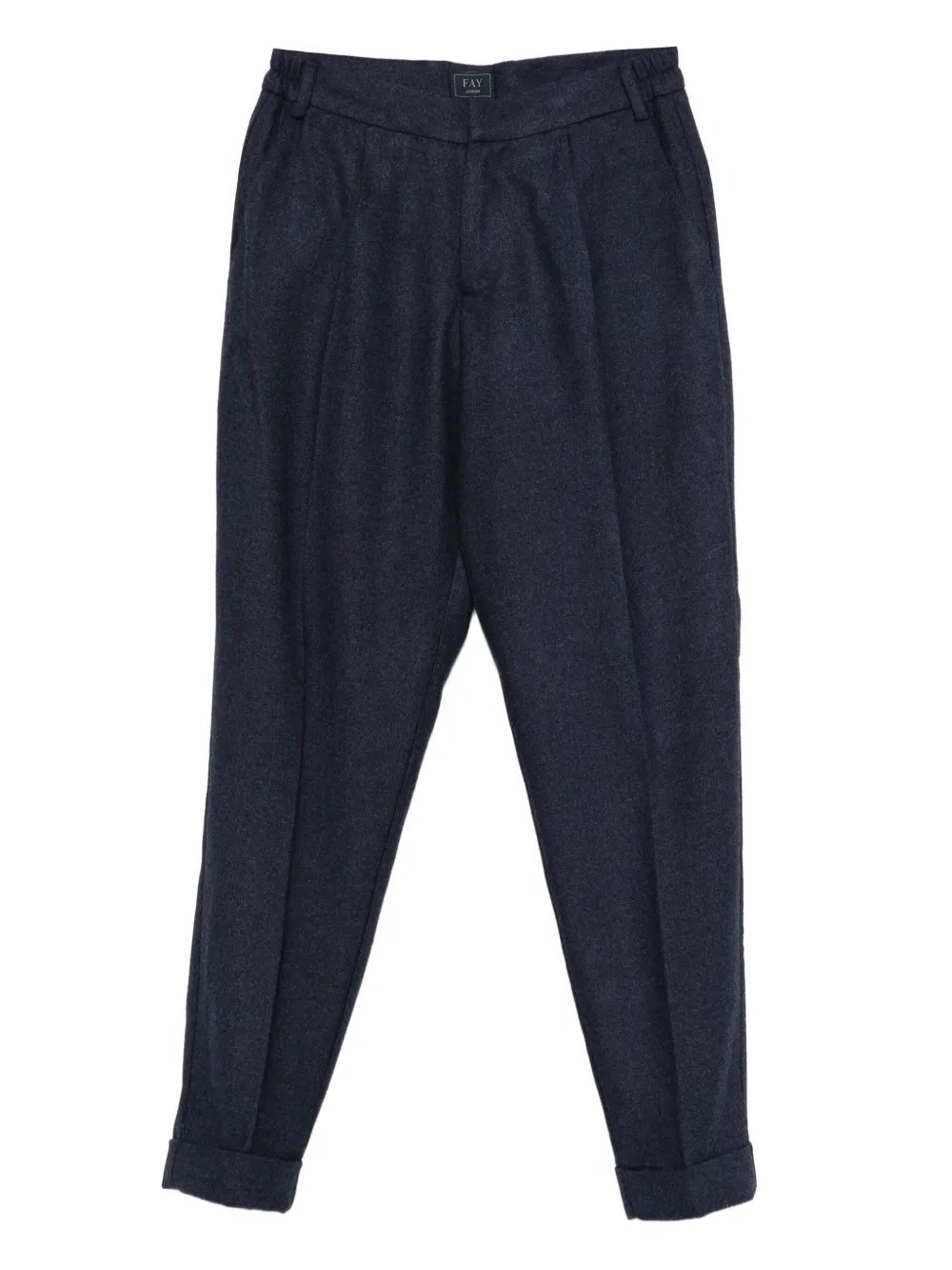 Fay Kids pleat-detail trousers - Blu