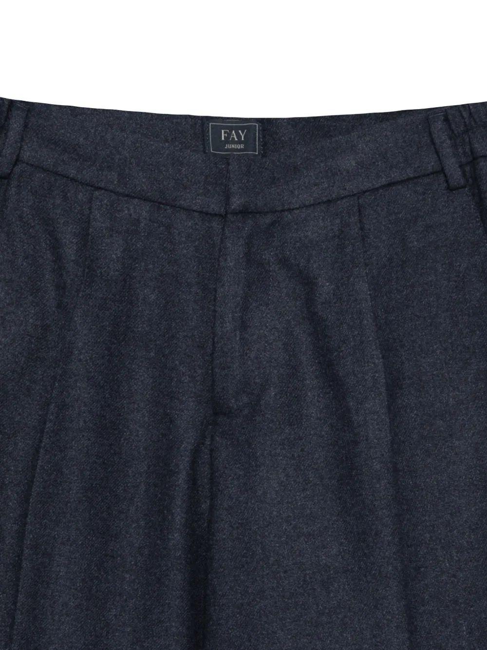 Fay Kids Broek met geplooid detail Blauw