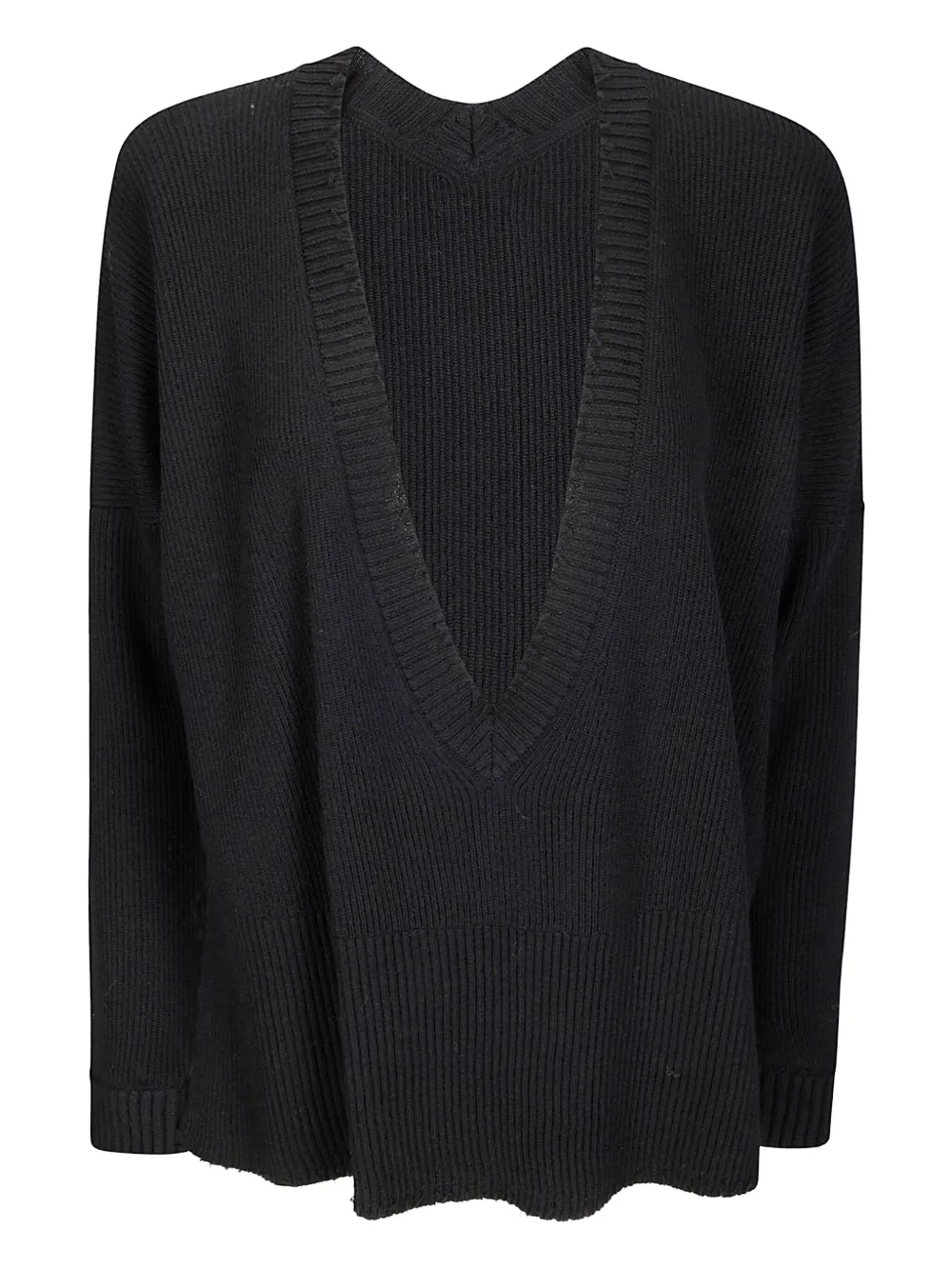 Archivio B suéter con cuello en V | negro | Image 1
