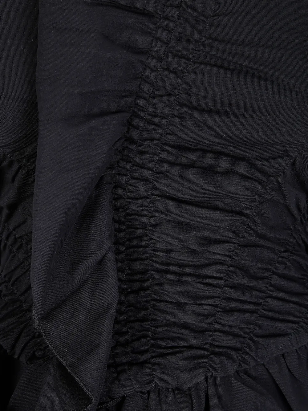 Cecilie Bahnsen Ace T-shirt met ruches Zwart