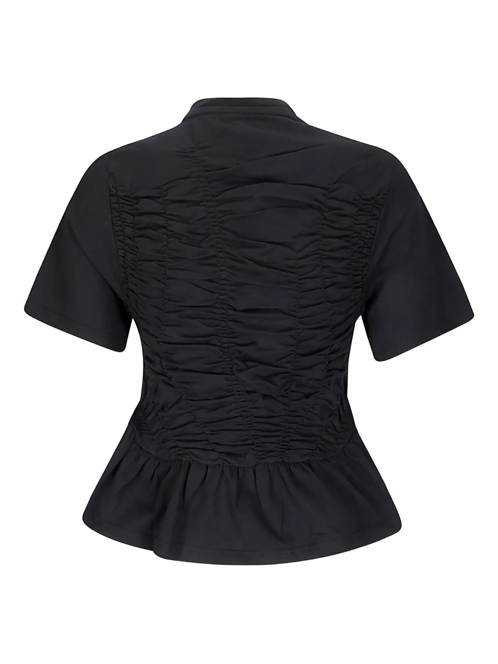Cecilie Bahnsen Ace ruffled T-Shirt - Zwart