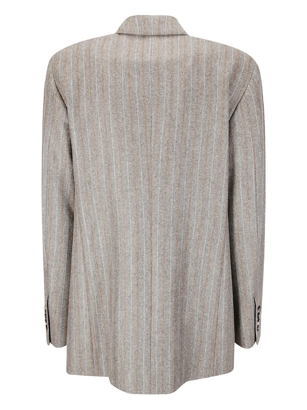 Alberto Biani Pinstripe Double-breasted Jacket In Gray